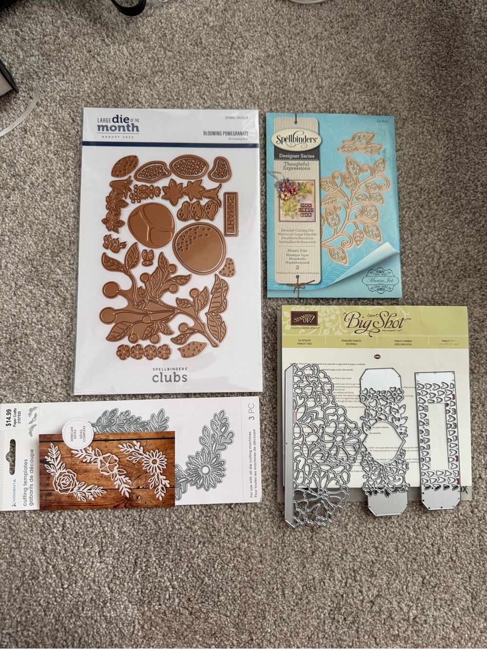 Spellbinders, Stampin’ Up! & momenta Metal Die Bundle